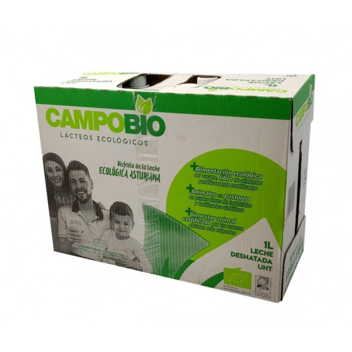 Leche ecológica desnatada